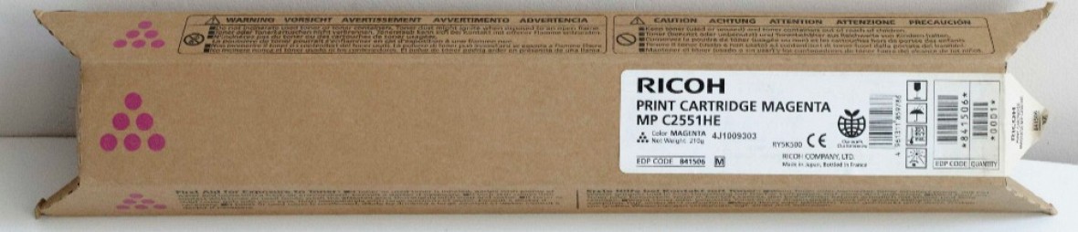 Картридж Ricoh тип MP C2551HE (малиновый)